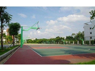 硅PU篮球场铺设难处及施工工艺