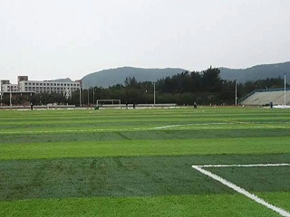 一个好的人造草足球场施工通常会采用多重设计保护