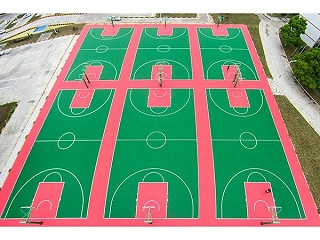 室外丙烯酸篮球场施工难处及问题处理方法