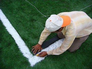 五人制人造草足球场施工方案执行人数