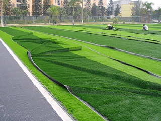 人造草足球场建设
