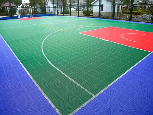 悬浮地板篮球场施工