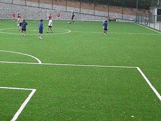 壮观的北京人造草足球场一游