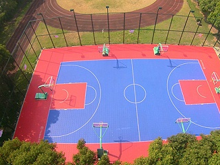 硅PU篮球场施工的要点