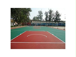 北京市丰台区杨树庄弹性丙烯酸篮球场